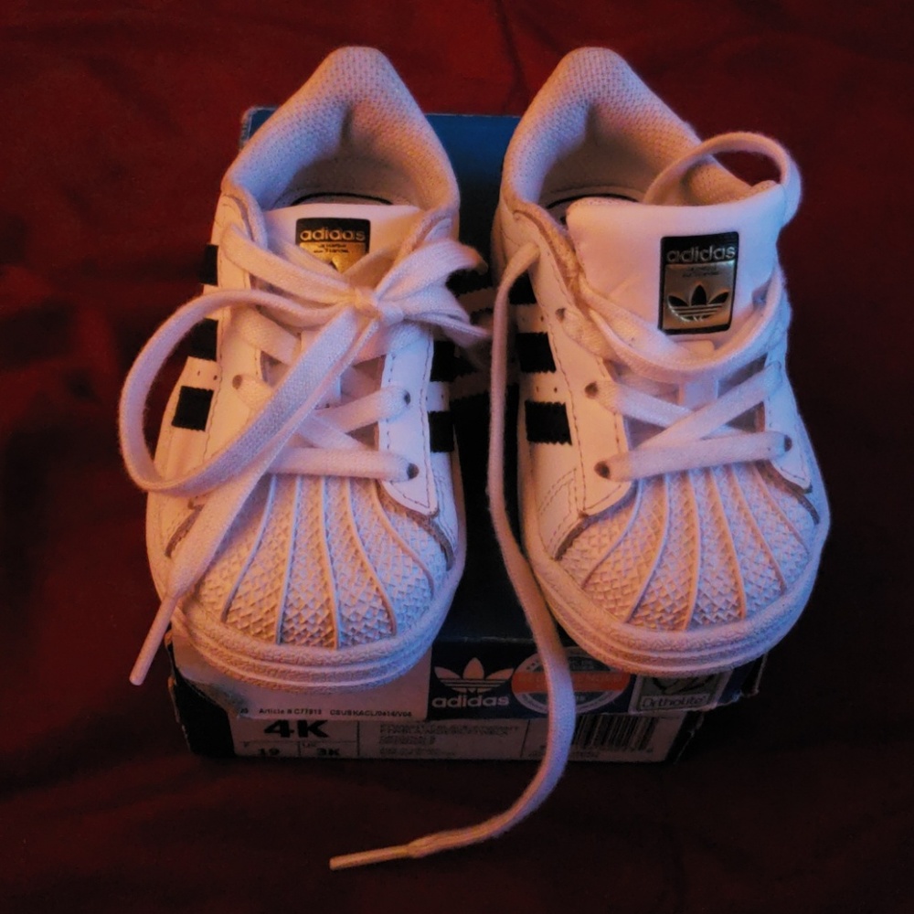 SOLD!!Toddler/Baby/Child Adidas Worn Once!